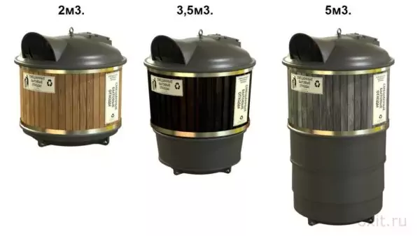 Заглублённый контейнер для ТКО «Арго-GREEN 3500» объем 3 м³, в сборе